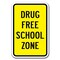 Signmission Safety Sign, 12 in Height, Aluminum, 18 in Length, Drug Free - Drug FSZ 1 A-1218 Drug Free - Drug FSZ 1 - alternate 1